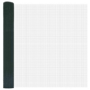vidaXL Welded Wire Fence Green 1.2 x 25 m Steel