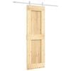 vidaXL Sliding Door 70 x 210 cm Solid Pine Wood (Untreated)