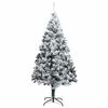 vidaXL Artificial Christmas Tree with 300 LEDs with Stand White 240 cm