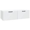 vidaXL Wall-Mounted TV Cabinet White 98 x 41 x 30 cm Engineered Wood