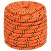 vidaXL Boat Rope Orange 16 mm 25 m Polypropylene