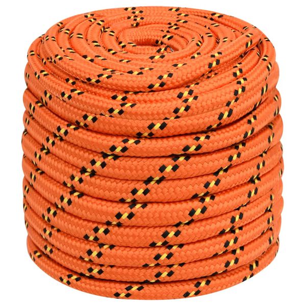 vidaXL Boat Rope Orange 16 mm 25 m Polypropylene