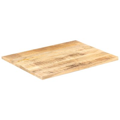 vidaXL Table Top Solid Mango Wood 25-27 mm 80x60 cm