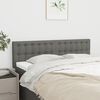 vidaXL Headboards 2 pcs Dark Grey 72x5x78/88 cm Fabric