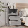vidaXL Bedside Cabinet Grey Sonoma Engineered Wood