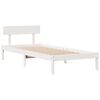 vidaXL Bookcase Bed without Mattress White 90x200 cm Solid Wood Pine