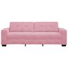 vidaXL Sofa Pink 221 x 78 x 80 cm Fabric