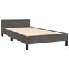 vidaXL Bed Frame without Mattress Dark Grey 90x190cm Single Velvet