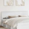 vidaXL Headboard Gloss White 200 cm Engineered wood