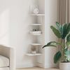 vidaXL Wall Corner Shelf White 32x32x127,5 cm Engineered Wood