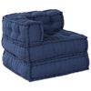 vidaXL Modular Sofa 2 pcs Indigo 140 x 70 x 56 cm Fabric