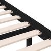 vidaXL Bed Frame without Mattress Black Small Single Solid Wood