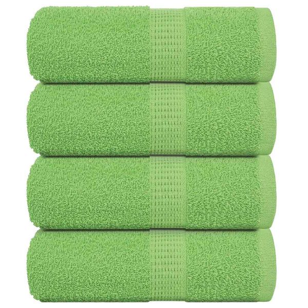 vidaXL Wash Towels "FROGN" 4 pcs Apple Green 30x30 cm 360 gsm