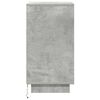 vidaXL Bedside Cabinet with LED Lights&nbsp;Concrete Grey 38x34x65 cm