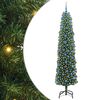 vidaXL Artificial Christmas Tree with 300 LEDs with Stand Green 240 cm