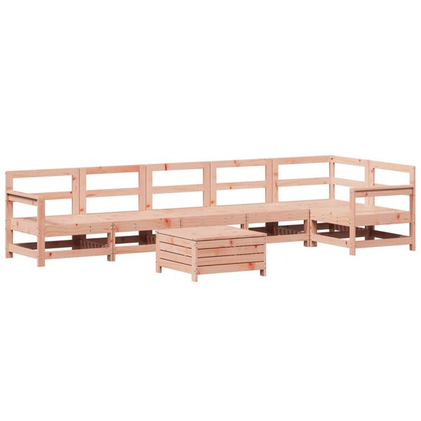 vidaXL 7 Piece Garden Sofa Set Solid Wood Douglas Fir