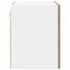 vidaXL Hanging Cabinet with Door Artisan Oak and White 40 x 31 x 40 cm
