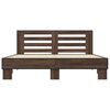 vidaXL Bed Frame without Mattress Brown Oak 150x200 cm King Size