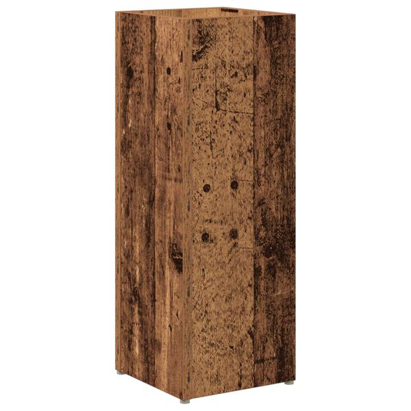 vidaXL Umbrella Stand Old Wood 20 x 20 x 55.5 cm Engineered Wood