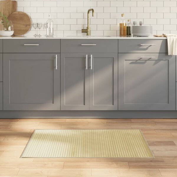 vidaXL Rug Rectangular Light Natural60x100 cm Bamboo