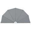 vidaXL Collapsible Terrace Side Awning Grey 200 cm