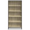 vidaXL Bookcase Sonoma Oak 80.5x35x170.5 cm Engineered Wood