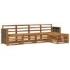 vidaXL Outdoor Sofa Set 5 pcs Natural