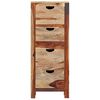 vidaXL Drawer Cabinet 40x30x100 cm Solid Acacia Wood