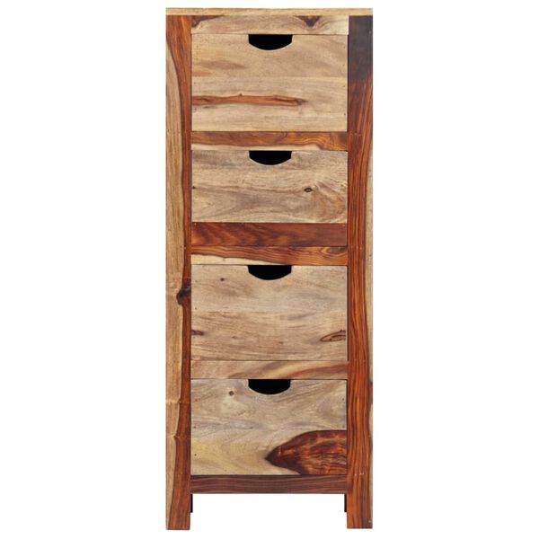 vidaXL Drawer Cabinet 40x30x100 cm Solid Acacia Wood