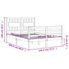 vidaXL Bed Frame without Mattress White 140x200 cm Solid Wood