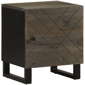 vidaXL Bedside Cabinet Black 40x33x46 cm Solid Wood Mango