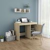 vidaXL Desk Sonoma Oak 100x50x76 cm Engineered Wood