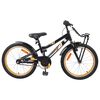 vidaXL Kids Bike 18 Inches for 5-7 Years Old Orange Black