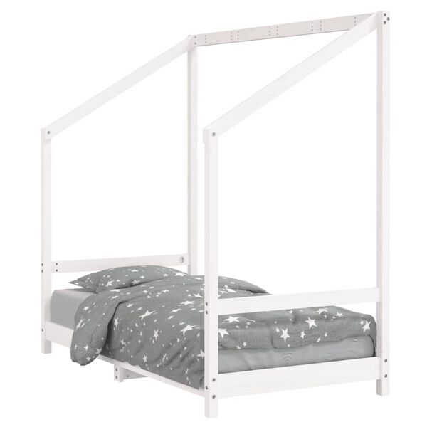 vidaXL Kids Bed Frame White 80x160 cm Solid Wood Pine