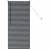 vidaXL Window Blind with Curtains Manual Dark grey Aluminium