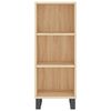 vidaXL Highboard Sonoma Oak 34.5x34x180 cm Engineered Wood