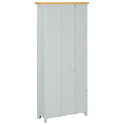 vidaXL 5-Tier Bookcase 60x22.5x140 cm Solid Oak Wood