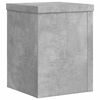 vidaXL Plant Stands 2 pcs Concrete Grey 15x15x20 cm Engineered Wood