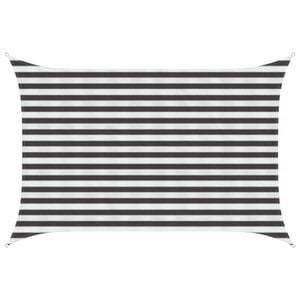 vidaXL Sunshade Sail Anthracite and White 2 x 3 m HDPE