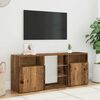 vidaXL TV Cabinet with LED Lights Old Wood 120x30x50 cm Engineered Wood