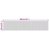 vidaXL Room Divider Brown Width 800 cm Height 165 cm Bamboo