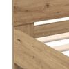vidaXL Bed Frame Artisan oak 140 x 190 cm Engineered wood