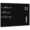 vidaXL Wall Mounted Magnetic Blackboard Glass 80x60 cm