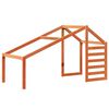 vidaXL Kids' Bed Roof Wax Brown 188x97x113 cm Solid Wood Pine