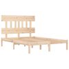 vidaXL Bed Frame without Mattress 135x190 cm Double Solid Wood