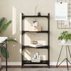 vidaXL Bookcase 4-Tier Black 60x30x120 cm Engineered Wood
