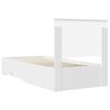 vidaXL Bed Frame with Headboard White 90 x 190 cm Engineered Wood