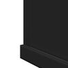 vidaXL Bathroom Mirror Cabinet Black 42x12x60 cm Engineered Wood