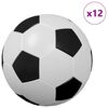 vidaXL Table Footballs 12 pcs White and Black 3.6 x 3.6 cm