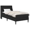 vidaXL Bed Frame with Mattress Black 90 x 190 cm Velvet
